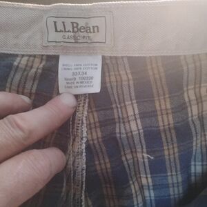 Flannel lined denim pants by L.L. Bean